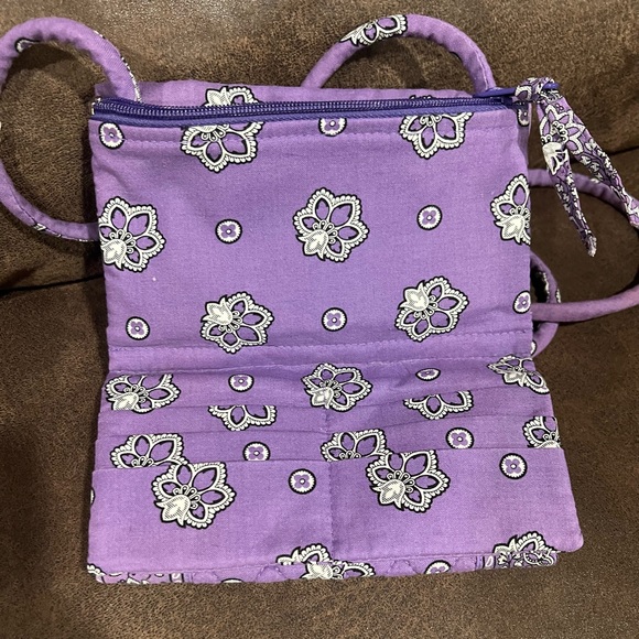 Vera Bradley “Make Me Blush” Travel tote and “Purple Bandana” Crossbody Wallet - Picture 8 of 8